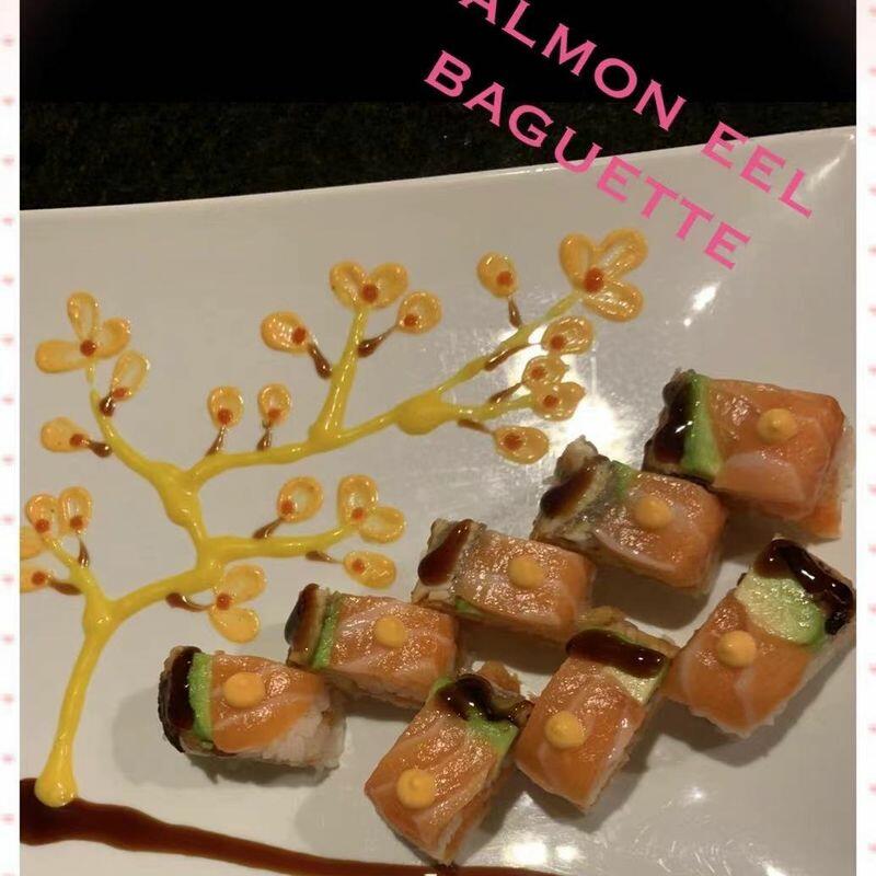 Salmon Eel Baguettes Roll